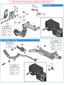 Quantum Q6 Edge - Motors / Susp. / Freewheel - Motor Mount / Freewheel / Suspension - Accu- Trac