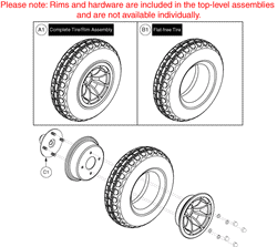 Quantum Q6 Edge - Drive Wheels - Flat Free - Black Rim