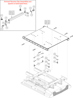 Quantum Q6 Edge - Seat Mounts / Interface - 10 In. Lift Option For Captains Seat - Seat Pans - High Back, Ltd Recline,Ssp