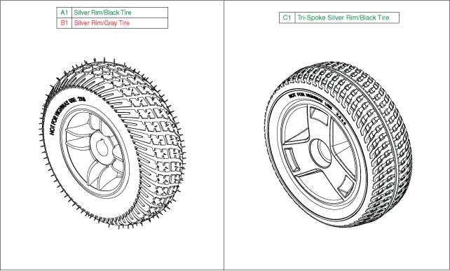 Go-Go Ultra X 3-Wheel (SC40X) - Wheel Assemblies - Rear