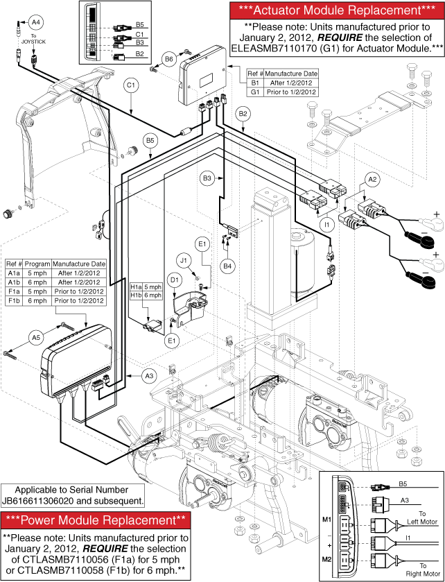 Quantum Q6 Edge - Electronics / Modules - Q- Logic - Used On Or After The 166 Day Of 2011, Jb6(166)(11)306020 - Pwr. Elevate, Actr. Function Through Drive Ctrl.