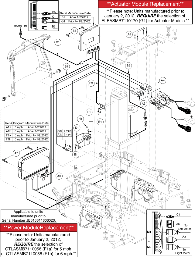 Quantum Q6 Edge - Electronics / Modules - Q- Logic - Used Prior To The 166 Day Of 2011, Jb6(166)(11)306020 - Pwr. Elevate, Actr. Function Through Drive Ctrl.