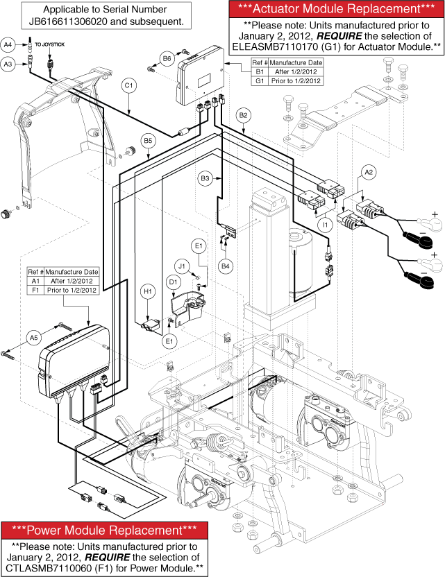 Quantum Q6 Edge - Electronics / Modules - Q- Logic - Used On Or After The 166 Day Of 2011, Jb6(166)(11)306020 - Pwr. Elevate, Actr. Function Through Drive Ctrl., Accu- Trac Program