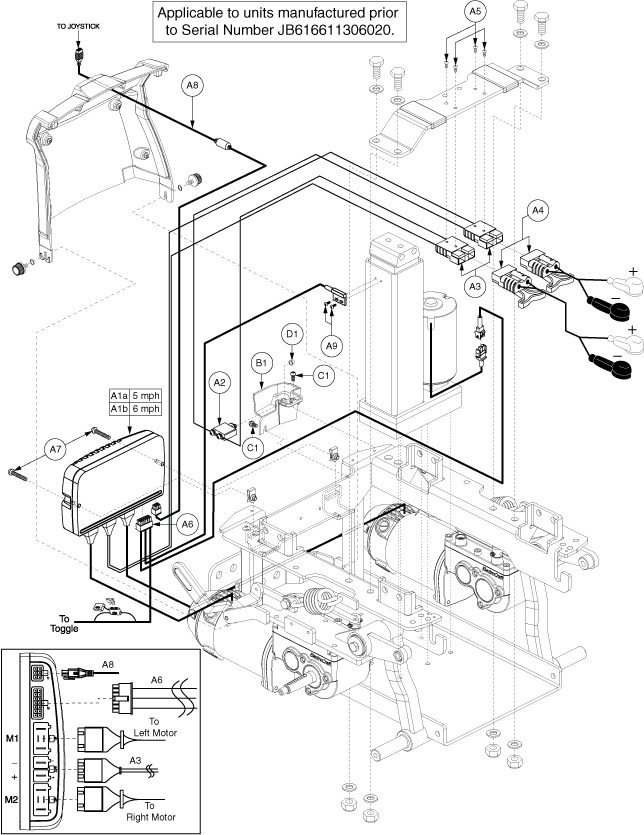 Quantum Q6 Edge - Electronics / Modules - Ne - Used Prior To The 166 Day Of 2011, Jb6(166)(11)306020 - Pwr. Elevate, Actr. Function Through Toggle