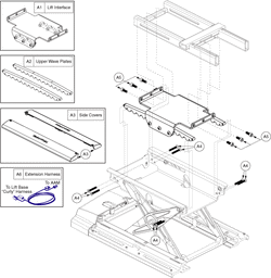 Quantum Q6 Edge - Seat Mounts / Interface - 10 In. Lift Option For Captains Seat - Seat Plate Interface