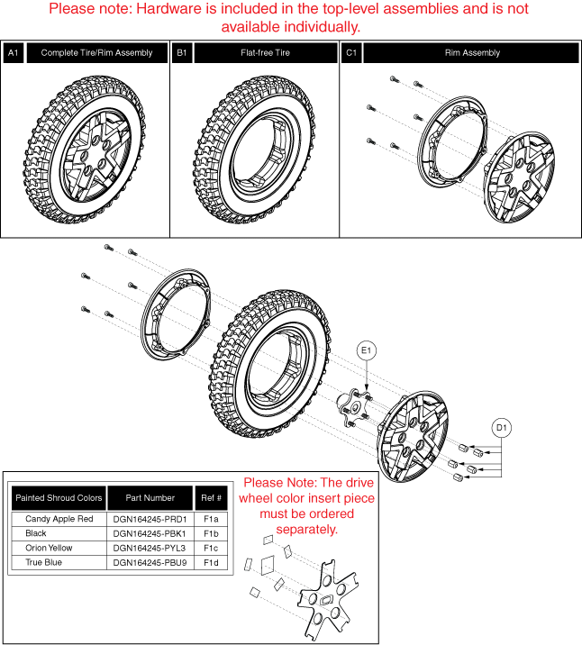 Quantum Q6 Edge - Drive Wheels - Flat Free - Silver Rim