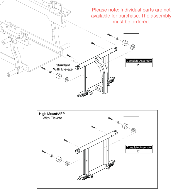 Quantum Q6 Edge - Main Frame - Battery Access Bracket - Used W/ Power Seating