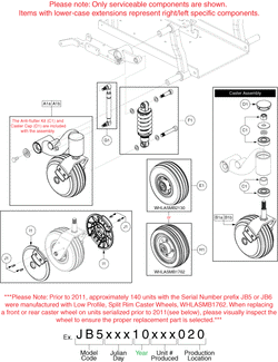 Quantum Q6 Edge - Caster Arm / Suspension - Use W/ Vent Tray