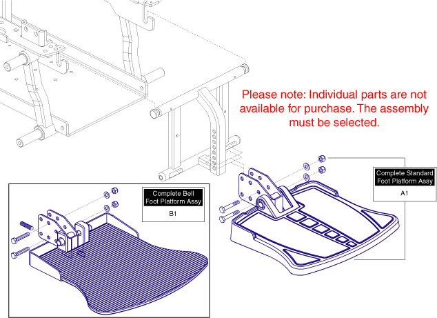 Quantum Q6 Edge 2.0 - Footrest Platform - Footrest Platforms