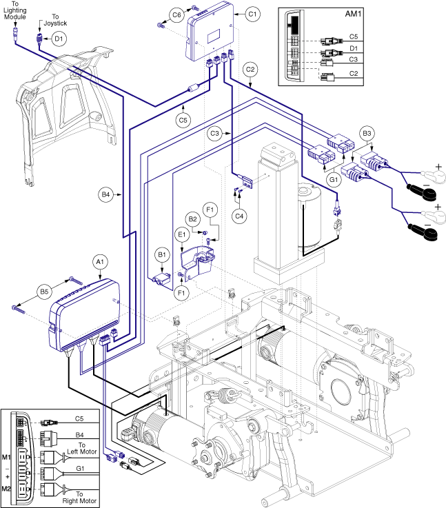 Quantum Q6 Edge 2.0 - Electronics / Modules - Q- Logic - Pwr. Elevate, Actr. Function Through Drive Ctrl. - Lights & Accu- Trac Motors