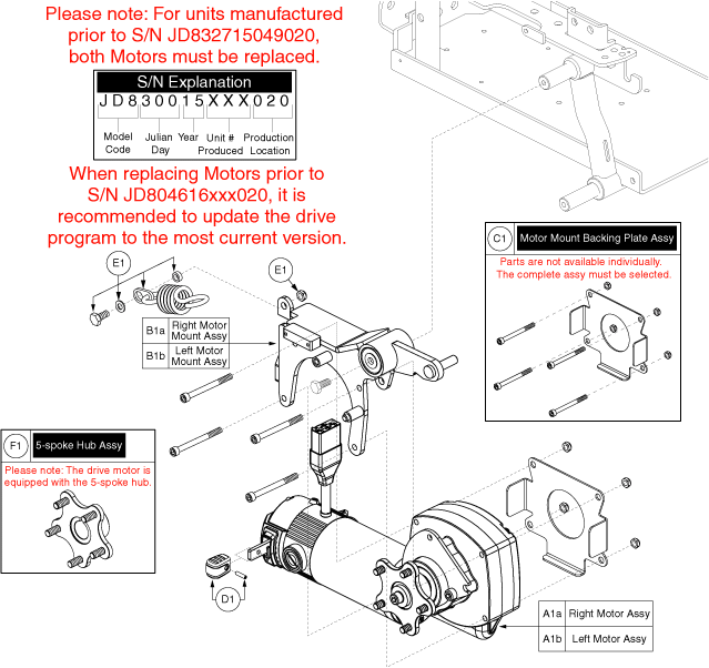 Quantum Q6 Edge 2.0 - Motors / Motor Mounts - Linix, 6 Mph