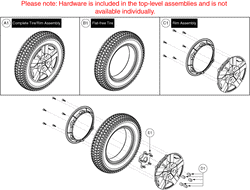 Quantum Q6 Edge 2.0 - Drive Wheels - Flat Free - Silver Rim