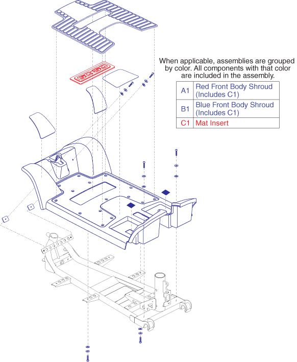 Go-Go Ultra X 4-Wheel (SC44X) - Shroud Assemblies - Front