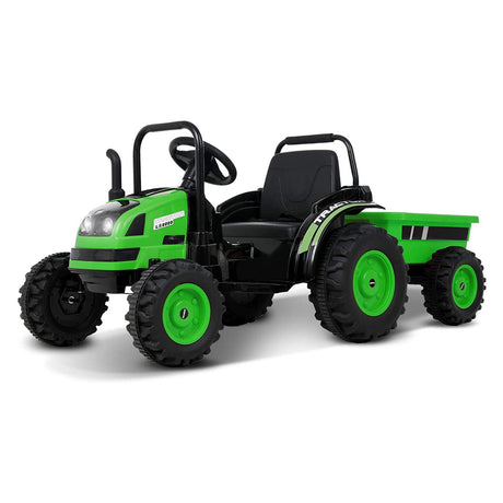 Uenjoy 6 Volt Kids Ride-On Tractor with Trailer