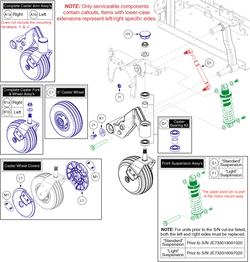 Quantum Q6 Edge 3.0 - Caster Arms / Suspension - Front Caster Arms