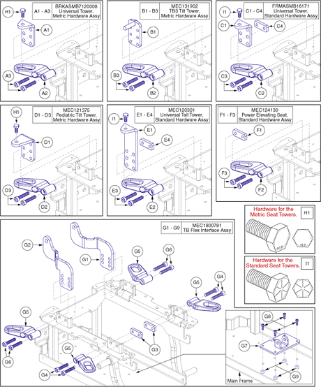 Quantum Q6 Edge 3.0 - Seat Mounts / Interface - Tower Interface / Unoccupied Transit Loops