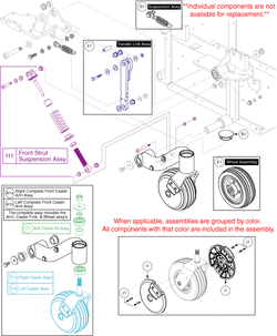 Quantum Q6 Edge HD - Caster Arm / Suspension