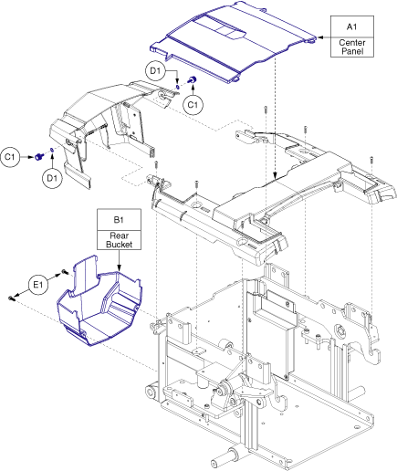 Quantum Q6 Edge HD - Shrouds - Center Panel / Rear Bucket