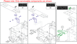 Quantum Q6 Edge HD - Seat Mounts / Interface - H D Tilt Seat Interface - Seat Interface, Unoccupied Transit Loops