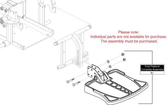 Quantum Q6 Edge HD - Footrest Platform - Footrest Platforms - Standard