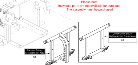 Quantum Q6 Edge Z - Main Frame - Battery Access Bracket