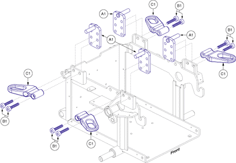 Quantum Q6 Edge Z - Seat Mounts / Interface - T B3 Seat Interface / Unoccupied Transit