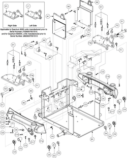 Quantum Q6000XL - Main Frame - Center & Side Frames - Used From Sn J8626207001s10 Through Sn J8619308001s10 - Black