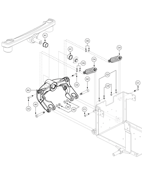 Quantum Q6000XL - Main Frame - Swing Arm - Blue