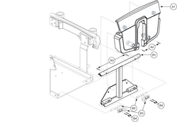 Quantum Q6000XL - Main Frame - Battery Access Brackets - Used Prior To Sn J8619308001s10 - High Mount Foot Platform