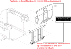 Quantum Q6000XL - Main Frame - Battery Access Brackets - Used On Or After Sn J8619308001s10 - High Mount Foot Platform