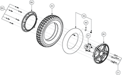 Quantum Q6000XL - Drive Wheels - Pneumatic