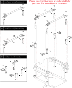 Quantum Q6000XL - Towers / Mounts / Actuator - Seat Mount Connectors