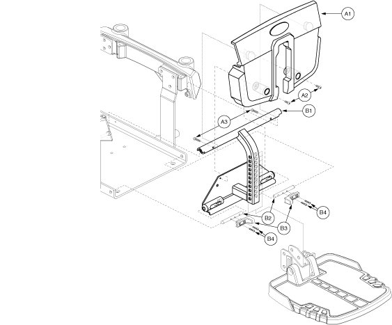 Quantum Q6000XL - Main Frame - Battery Access Brackets - Used Prior To Sn J8619308001s10 - Standard