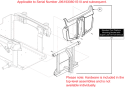 Quantum Q6000XL - Main Frame - Battery Access Brackets - Used On Or After Sn J8619308001s10 - Super Low Tilt