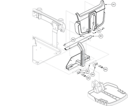 Quantum Q6000XL - Main Frame - Battery Access Brackets - Used Prior To Sn J8619308001s10 - Super Low Tilt