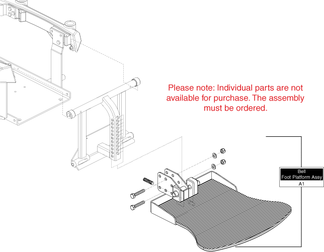 Quantum Q6000Z - Footrest Platform - Bell (Large)