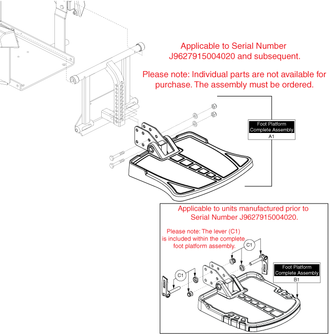 Quantum Q6000Z - Footrest Platform - Standard