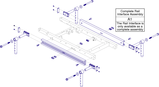 Quantum Q6000Z - Seat Mounts / Interface - Tru- Balance Pwr. Positioning System - Angle Adjustable - Used W/ Slider Interface