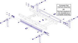 Quantum Q6000Z - Seat Mounts / Interface - Tru- Balance Pwr. Positioning System - Angle Adjustable - Used W/ Slider Interface