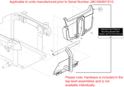 Quantum Q6000Z - Battery Access Brackets - Used Prior To The 193 Day Of 2008, J9619308001s10 - Used W/ Super Low Tilt