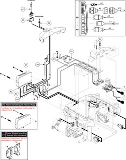 Quantum Q6000Z Pediatric - Electronics / Modules - Ne - Tru- Balance Pwr. Positioning, Actr. Function Through Toggle - H2 Motors