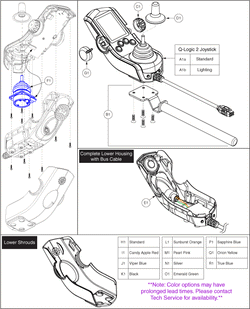 Quantum Q6000Z Pediatric - Joystick / Master Controls - Joystick / Master Controls - Joystick / Master Controls, Q- Logic 2 - Hand Control