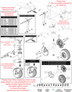 Quantum Q6000Z Pediatric - Caster Arm / Suspension - Used On Or After The 193 Day Of 2008, J9619308001s10