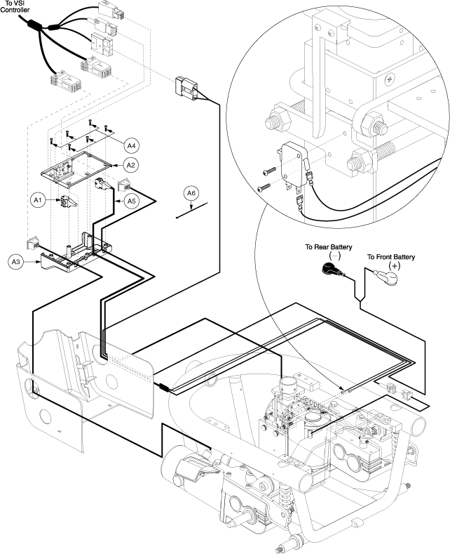 Quantum Q610 - Electronic (Utility) Tray - Vsi - Off Board Charger - Power Elevating Seat