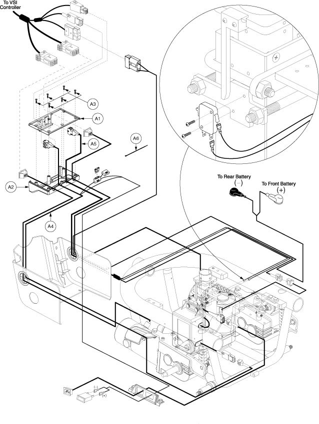 Quantum Q610 - Electronic (Utility) Tray - Vsi - On Board Charger - Power Elevating Seat