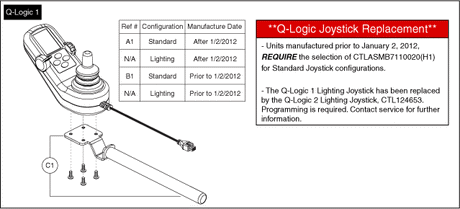 Quantum Q610 - Joystick (Master Controls) - Joystick (Master Controls) - Drive Controls, Standard - Q -Logic