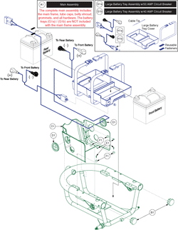 Quantum Q610 - Main Frame / Battery Tray - Standard