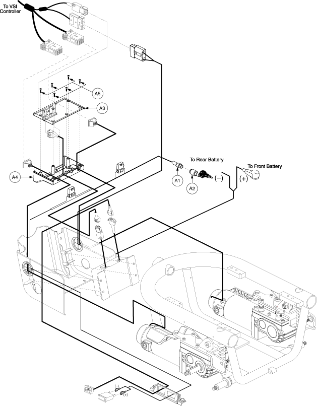 Quantum Q610 - Electronic (Utility) Tray - Vsi - On Board Charger - Synergy & Tru-Balance Seating Systems, Future Actuator Expansion