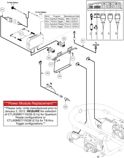 Quantum Q610 - Electronic (Utility) Tray - Q - Logic - Off Board Charger - Synergy & Tru-Balance Seating Systems, Future Actuator Expansion