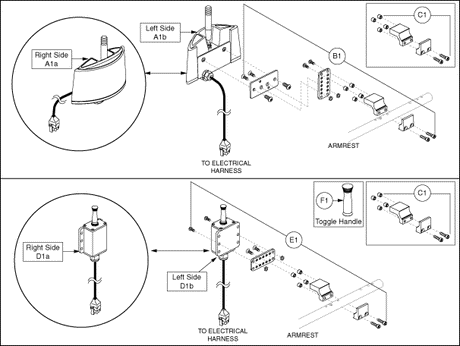 Quantum Q610 - Electronic (Utility) Tray - Toggle Switch